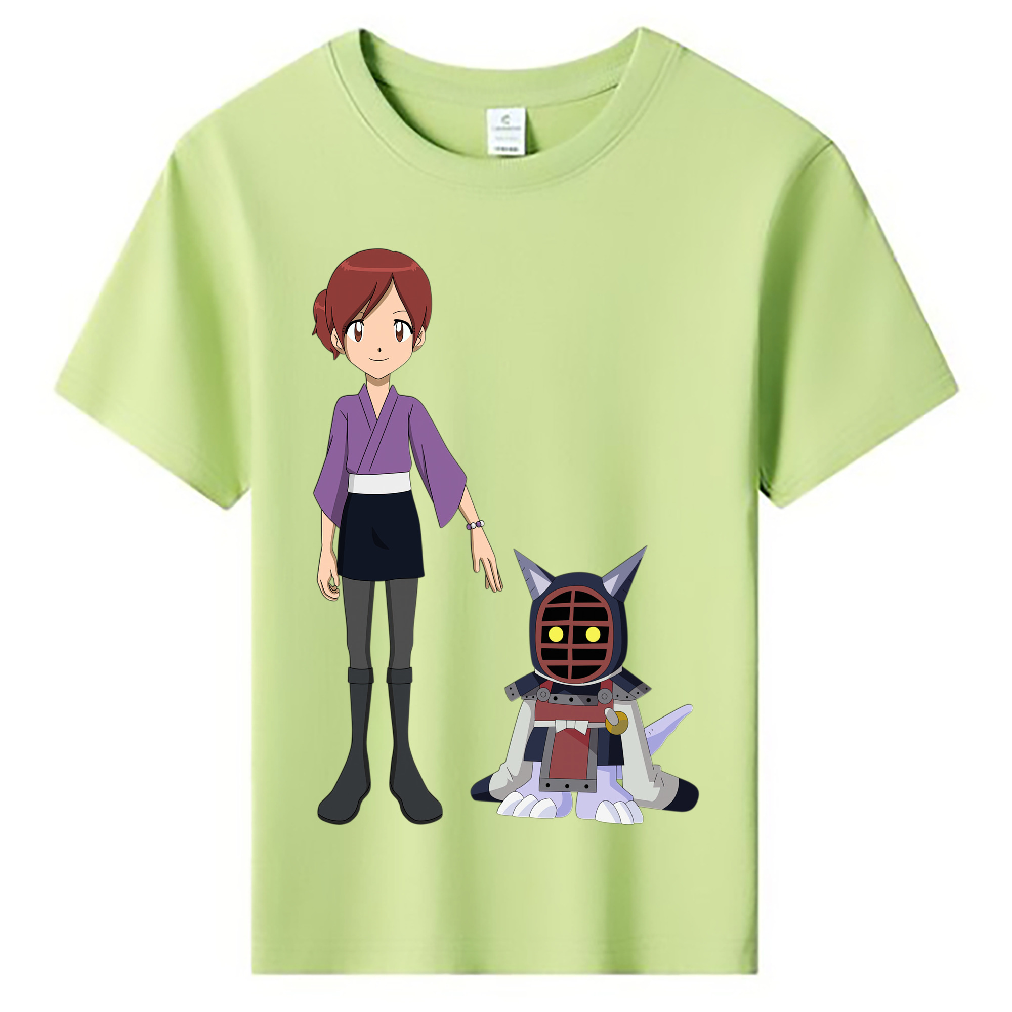 （画像用） Digimon デジタルモンスター/デジモン 綿100％キッズTシャツ（フロントプリント）